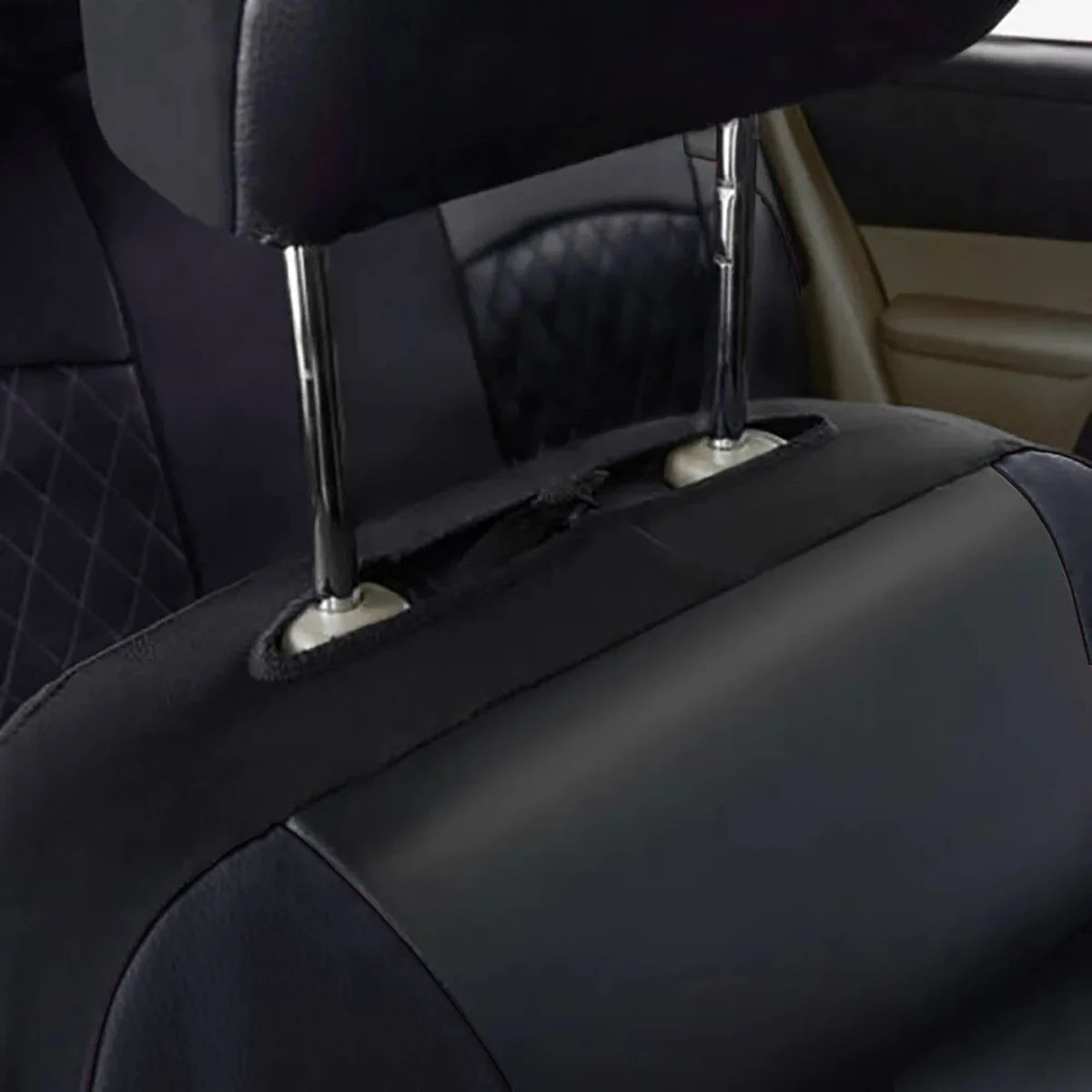 All Season Quited PU Leather Car Seat Cover Full Surrounded Seat Protector Waterproof Universal Fit Sedan Suv Pick-Up Truck Seat