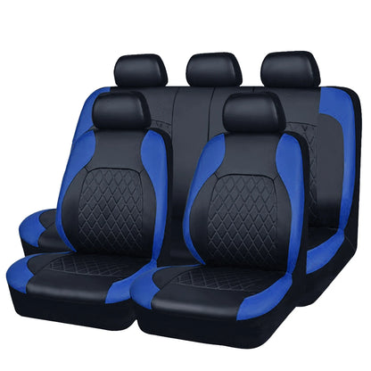 All Season Quited PU Leather Car Seat Cover Full Surrounded Seat Protector Waterproof Universal Fit Sedan Suv Pick-Up Truck Seat