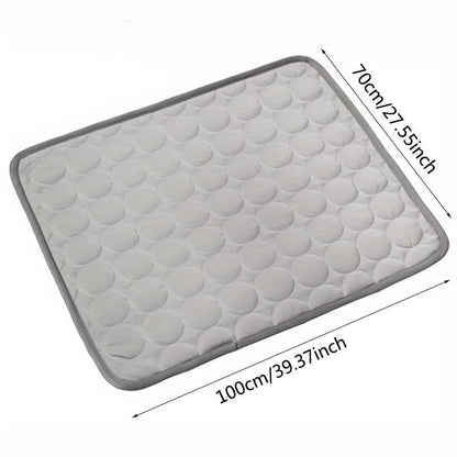 Cooling Pet Mat, 1Pc Washable Pet Bed, Summer Cooling Pad for Dogs & Cats, Comfortable Pet Mat for Home & Car Use