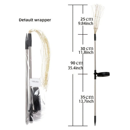1 Pack Solar Fireworks Lights Outdoor,Holiday Lighting Firework Lights for Garden Patio,Halloween,Christmas,Wedding,Wall Decor