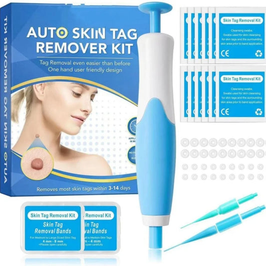 Auto Skin Tag Removal Kit for Small to Large Skin Tags 2-8Mm with Cleansing Swabs Skin Care Tool