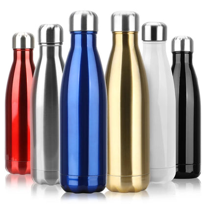 500Ml Stainless Steel Water Bottle Cola Water Beer Thermos Double-Wall Insulated Vacuum Flask BPA Free Thermos for Sport Bottles