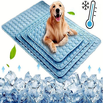 Cooling Pet Mat, 1Pc Washable Pet Bed, Summer Cooling Pad for Dogs & Cats, Comfortable Pet Mat for Home & Car Use