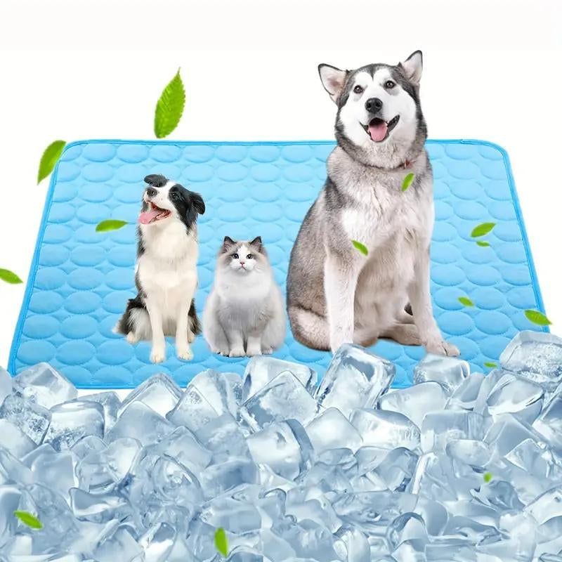 Cooling Pet Mat, 1Pc Washable Pet Bed, Summer Cooling Pad for Dogs & Cats, Comfortable Pet Mat for Home & Car Use